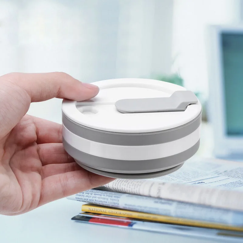 350ML Coffee Mugs Collapsible Silicone Cup Travel Folding BPA FREE Food Grade Drinking Water Mug Tea Cups Drinkware - купить по