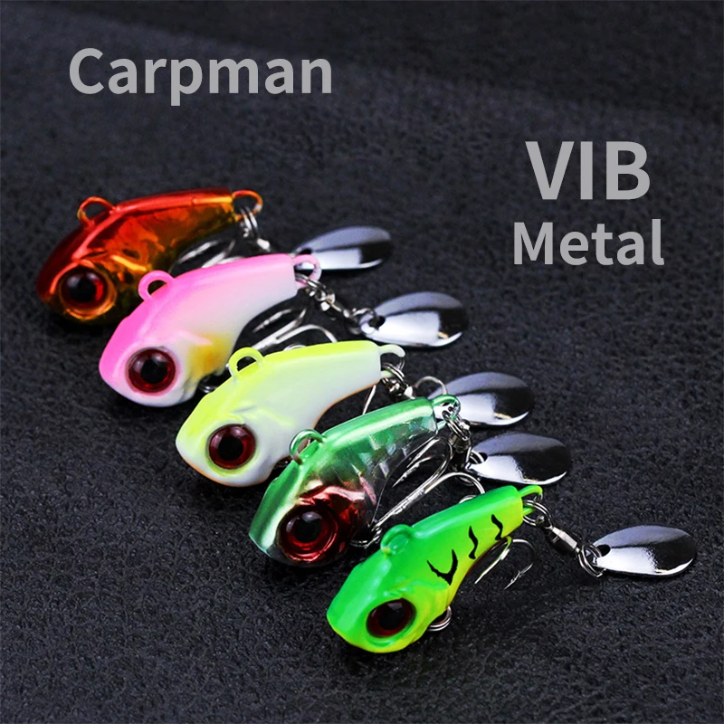 

1Pcs Rotierenden Metall VIB Vibration Köder Spinner Löffel Fischerei Lockt 7g 15g 21g Jigs Trout Winter Angeln Harte Köder Anzug