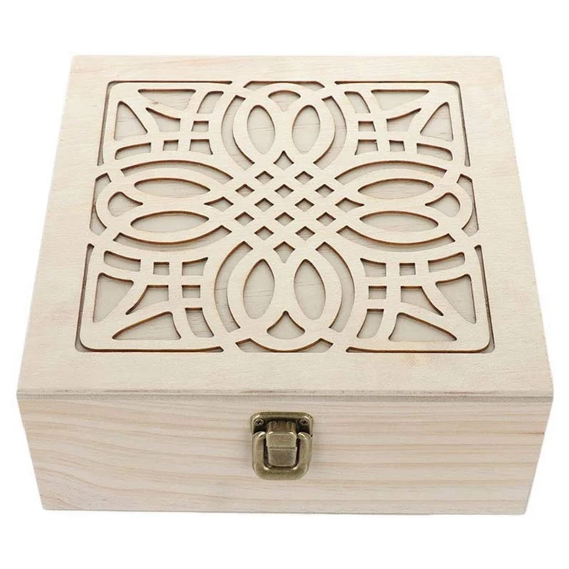 

36Slot Essential Oil Wooden Storage Box Travel Display Case Holder Wood Perfume Aromatherapy Container Organizer