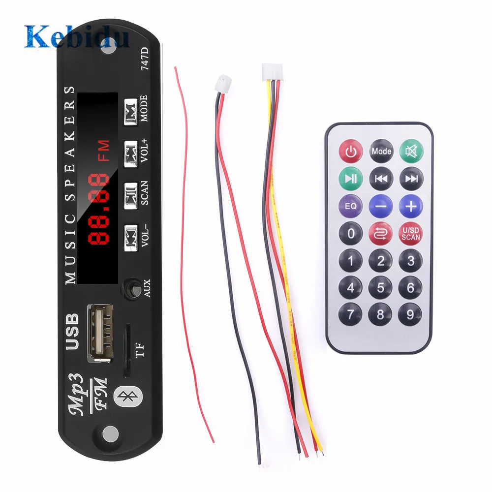 Плата mp3 декодера KEBIDU с Bluetooth устройство чтения MP3 карт модуль аудио аксессуары