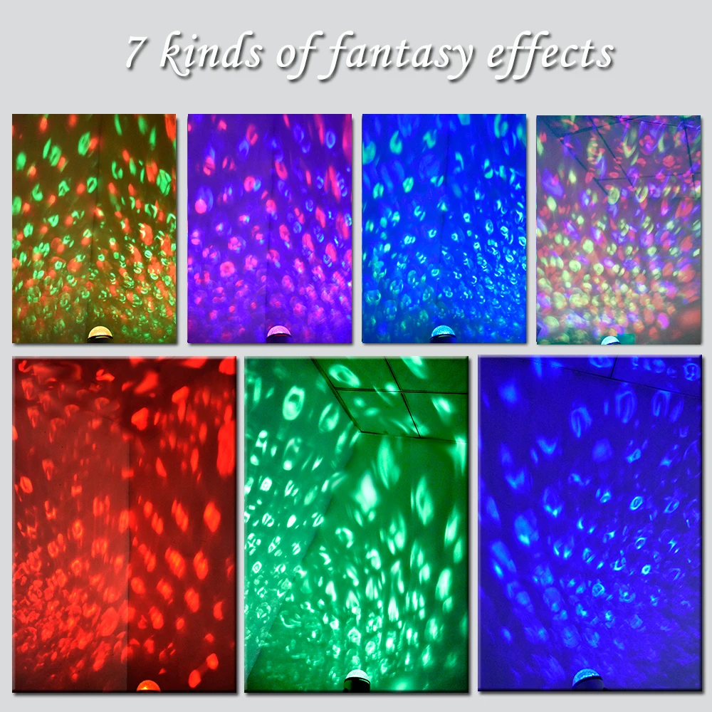 

14 colors Sound Activated Rotating Disco Ball DJ Party Lights LED Stage Lights For Christmas Wedding sound party lights