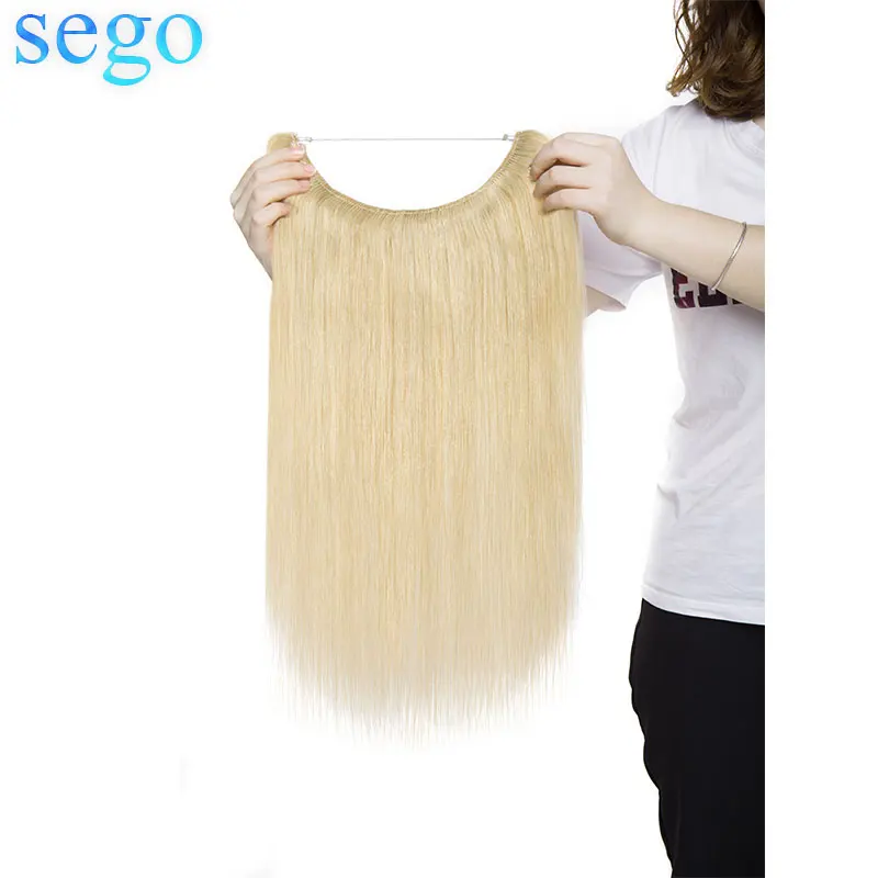 Прямые бразильские человеческие волосы SEGO невидимые накладные с неповрежденной