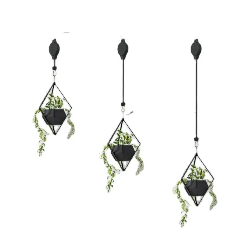 

Adjustable Telescopic Retractable Pulley Pull Down Hanger For Potted Plants Hangers For Potted Plant Hanger Hanging Flowers Hook