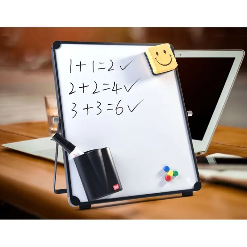 Erasable Magnetic Whiteboard Desktop Message Board Reusable Stand Mini Easel with/without Clip for School Office | Канцтовары для