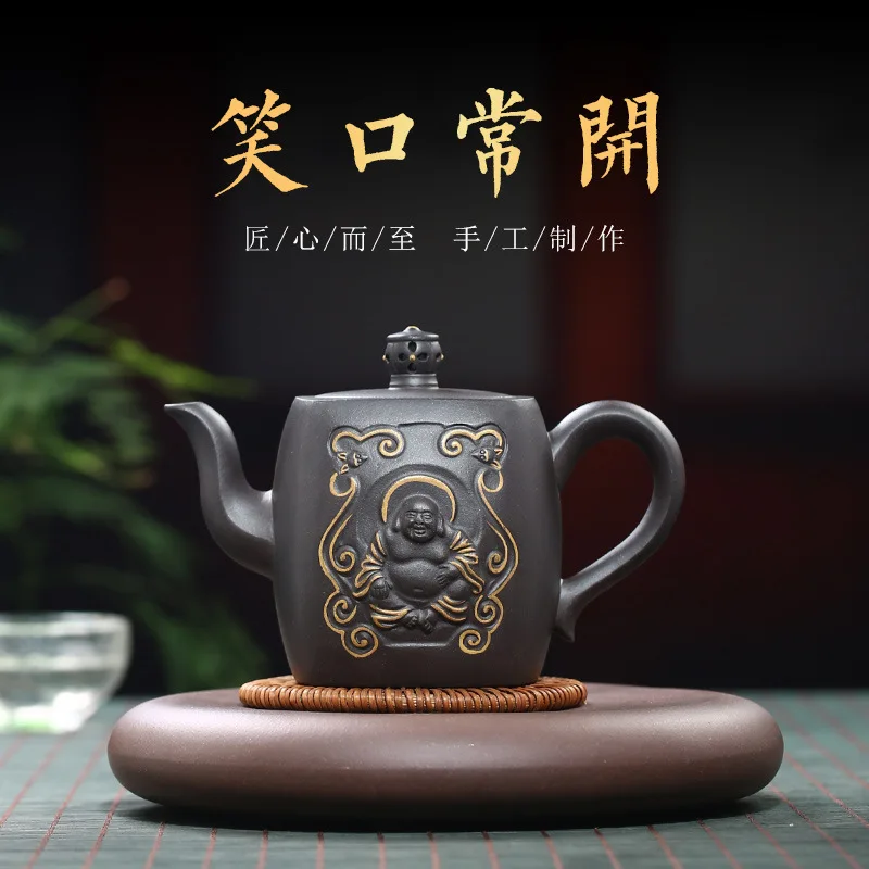 

★NiXinAn laughs a recommended authentic handmade pot of rain medium sand teapot tea factory teapot