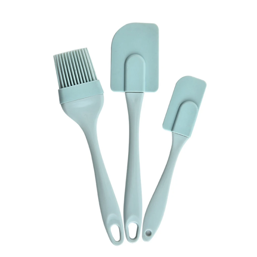 

DIY bread cake butter spatula stirring oil brush Kitchen Baking tools hot selling 3pcs / set silicone cream spatula