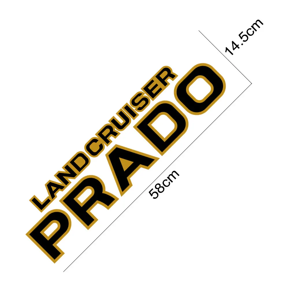 

Car Graphic Vinyl Decals Spare Wheel Cover Trim Stickers For Toyota Land Cruiser Prado Auto Spare Tires Decoration Accessories