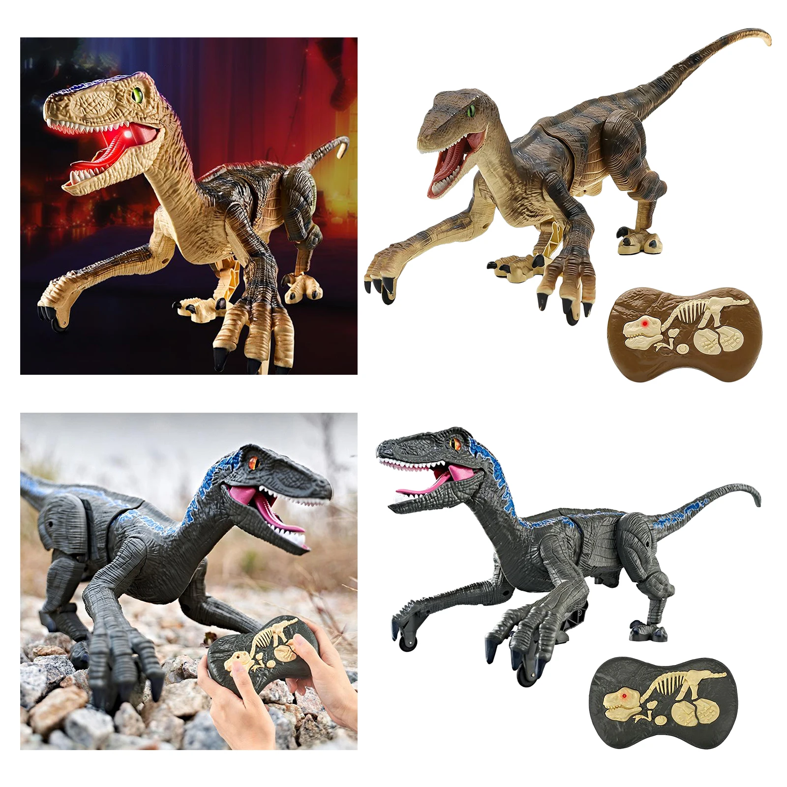 

Remote Control Electric Walking Roaring Dinosaur Robot Toy for Children