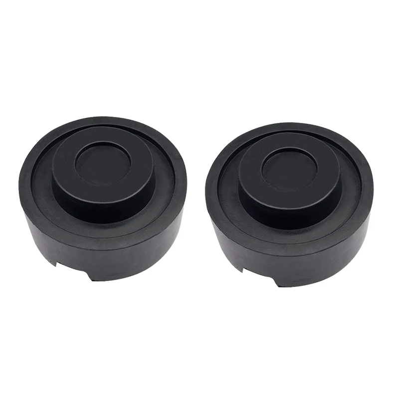 

2Pcs 6.5cm Universal Black Rubber Slotted Floor Jack Pad Frame Rail Adapter for Pinch Weld Side Pad