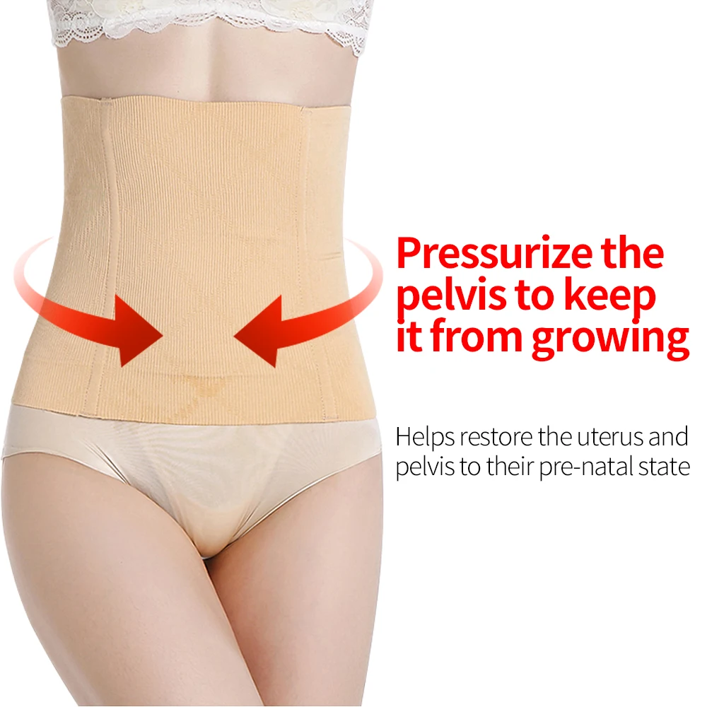 

Women Waist Trainer Body Shaper Shapewear Slimming Belt Seamless Girdle Warm Uterus Shapers Modeling Strap Stomach With Steel Bo