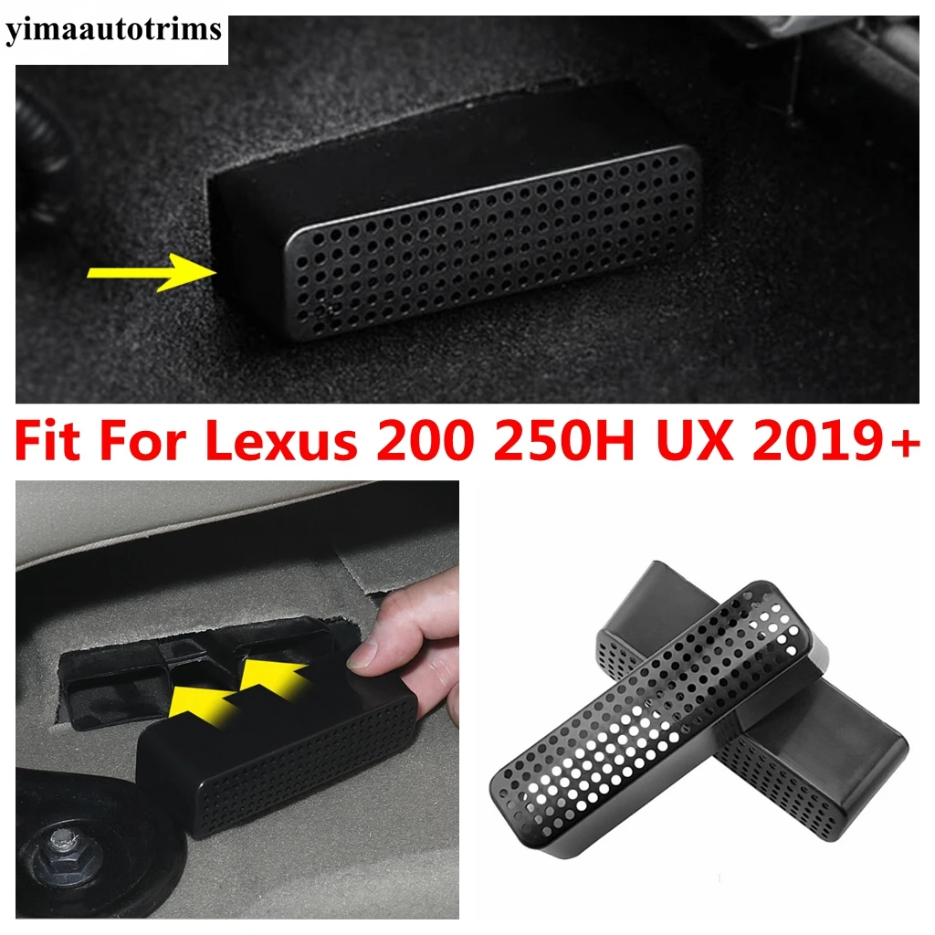 

For Lexus UX 200 250H 2019 - 2022 Car Under Seat Floor Air Conditioning AC Heater Vent Outlet Cover Trim Plastic Accessories