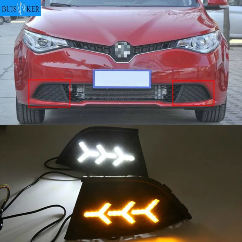 Для MG GT 2014-2018 с динамическим движущимся желтым сигналом поворота и синим ночным