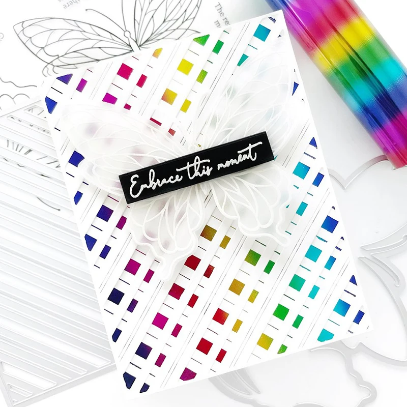 2021 New DIAGONAL STRIPES Hot Foil Plate Metal Cutting Dies Set For DIY Crafts Making Greeting Card Scrapbooking No Clear Stamp | Дом и сад