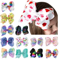 solid hair bows boutique hair clip for kids grosgrain ribbon barrettes headwear hair accessories children photography props