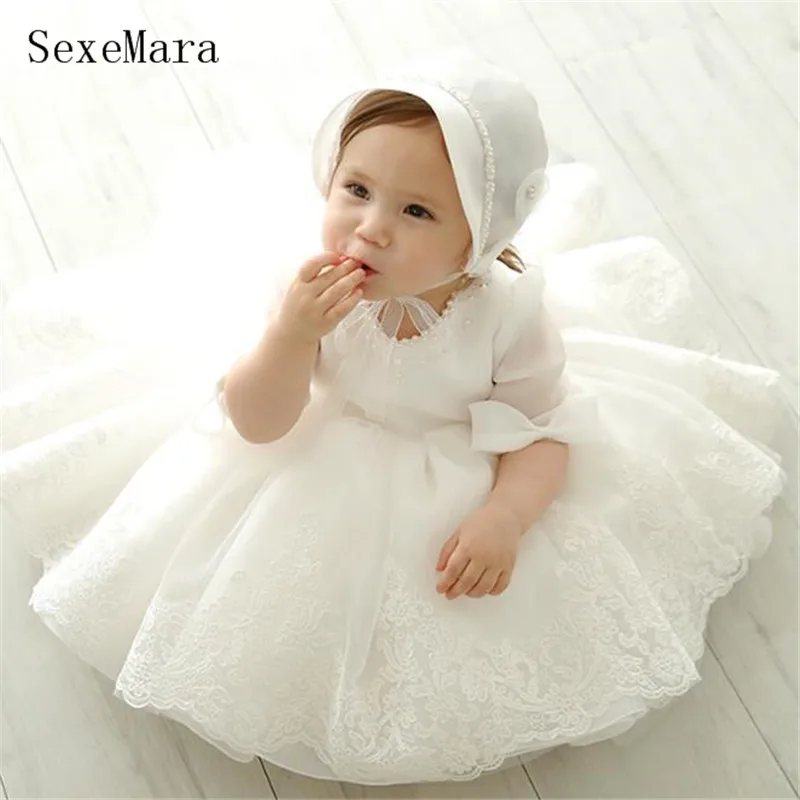 

new baby girl dress first birthday party ball gown half sleeve girls christmas clothes vestido infantil 9M-14Y