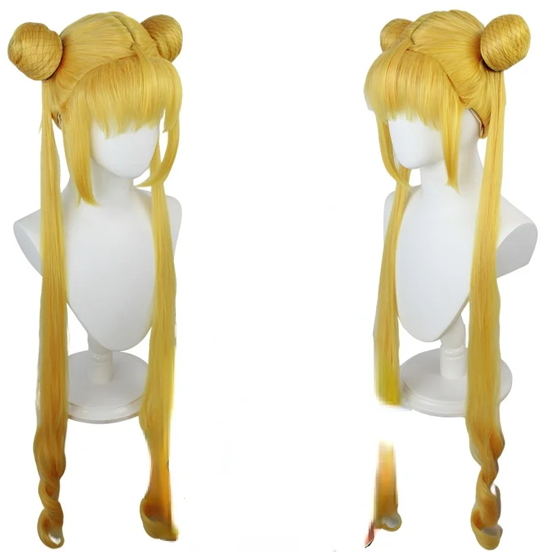

Парик Tsukino Usagi Cos «Золотая Луна» для косплея