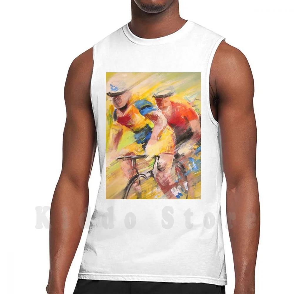 

Peinture Art Tableaux Maillot Jaune Du Cyclisme Tank Tops Vest 100% Cotton Cyclisme Maillot Jaune Dessin Coloriage
