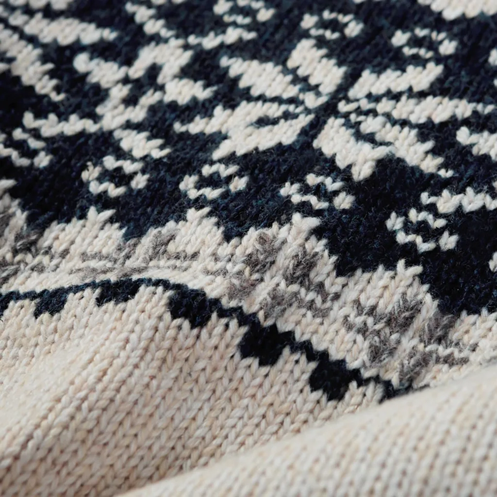 2019 осенний повседневный мужской свитер с принтом тонкий прилегающий вязаный