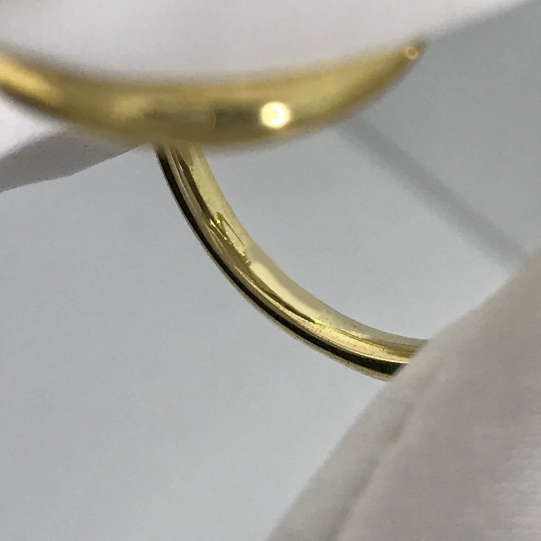 Модный Шарм Посеребренная копия 1:1 Желтый Серебряный Узел Toi Et Moi кольцо для