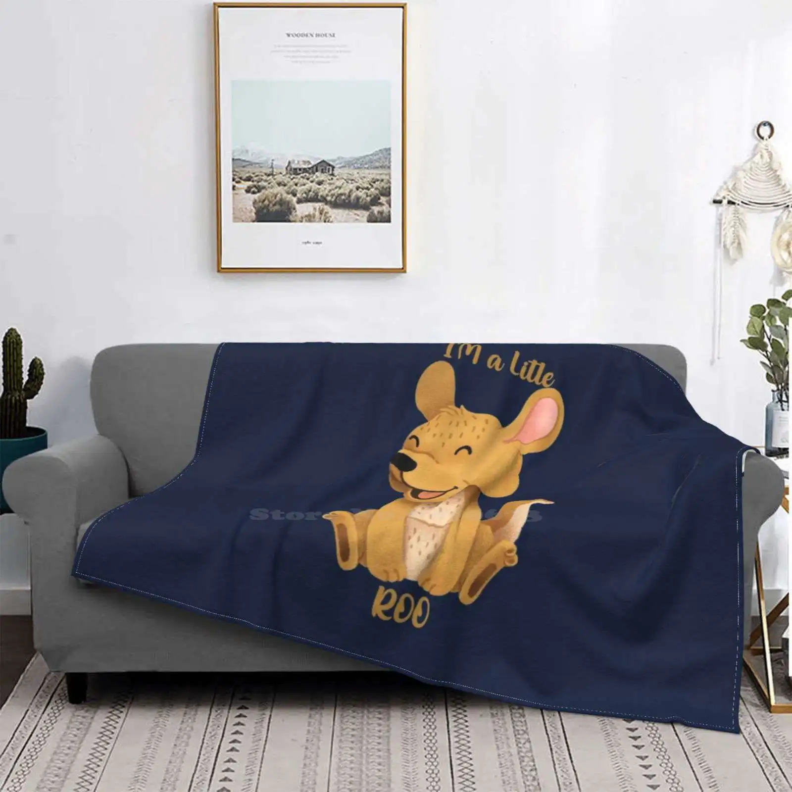 

Baby Cute Kangaroo All Sizes Soft Cover Blanket Home Decor Bedding Kangaroo Australia Baby Joey Animal Aussie Wildlife Cute