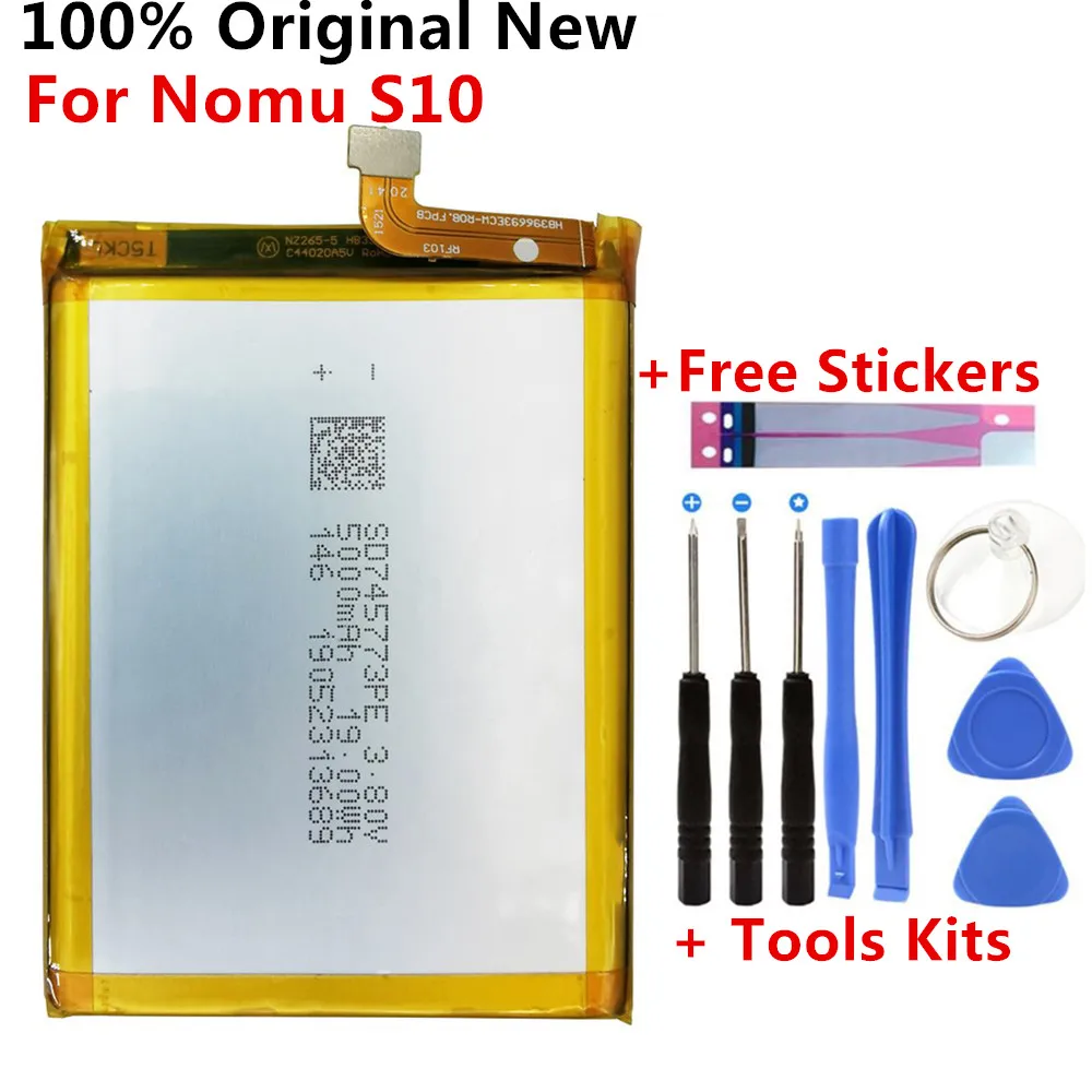 

High Quality New 5000mAh Replacement Battery for Nomu S10 Cell Phone Battery
