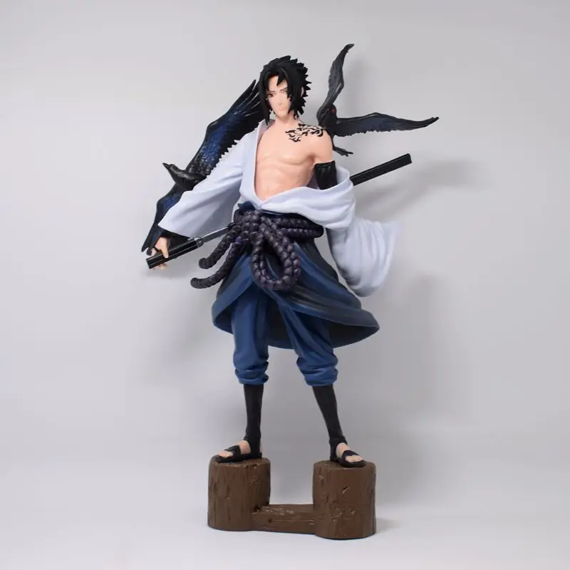 Фигурки героев мультфильмов Наруто Аниме Учиха мантра Саске модель татуировки