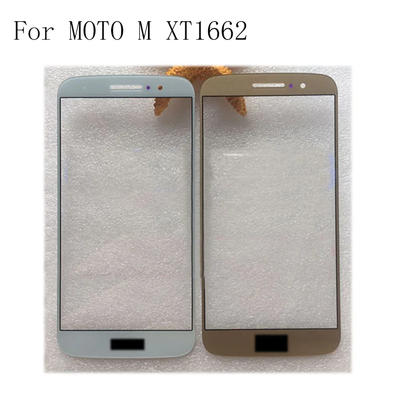 Для Moto M XT1662 передний Внешний сенсорный экран стеклянный объектив без гибкого