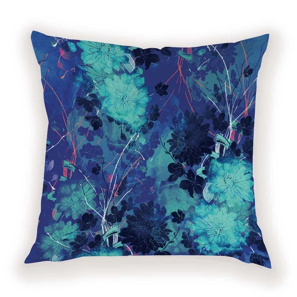 Декоративная наволочка для подушки с цветами | Дом и сад