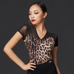 Костюмы для латинских танцев, черный топ с короткими рукавами для взрослых, Женская танцевальная одежда, танго ча Румба Самба, одежда для шоу, DQS4712, 2020