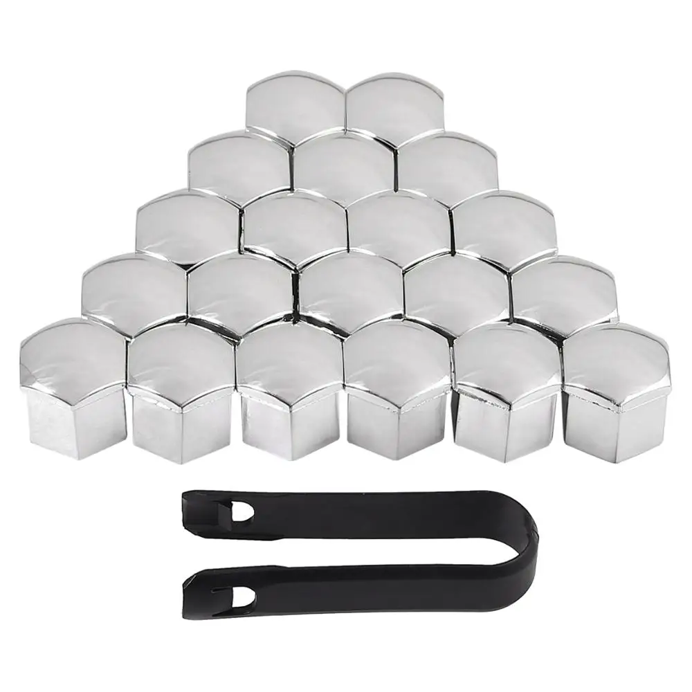 Justech 20 шт. 19 мм сплав Гайка колеса Болты крышки s хром шины винт ступицы для Ford Cougar