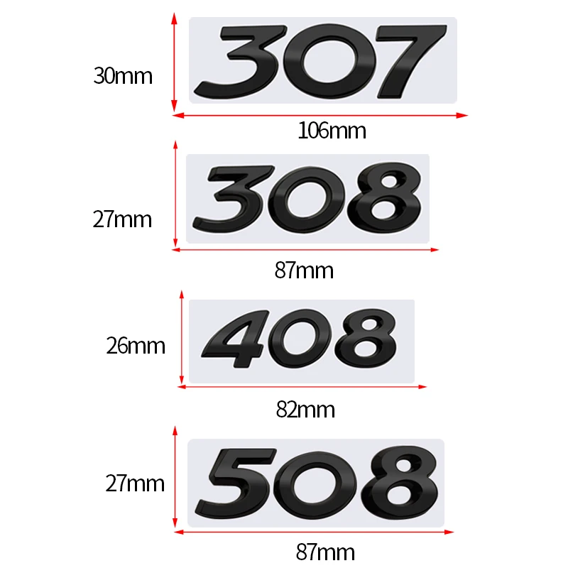 Глянцевые черные металлические наклейки эмблема на передний и задний багажник