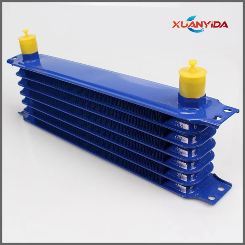 

Blue 7/10 Rows Aluminum Auto Car Oil Cooler AN10 Engine Transmission Oil Cooler Kit Car Accessories