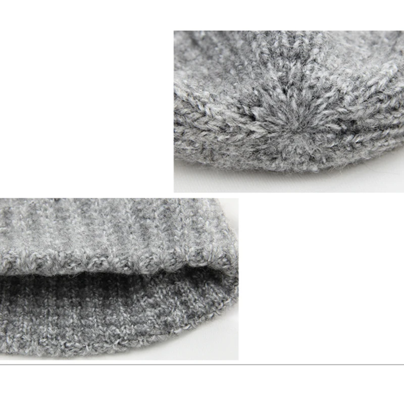 Женская кашемировая шапка VISROVER 8 цветов вязаная смешанных теплая в