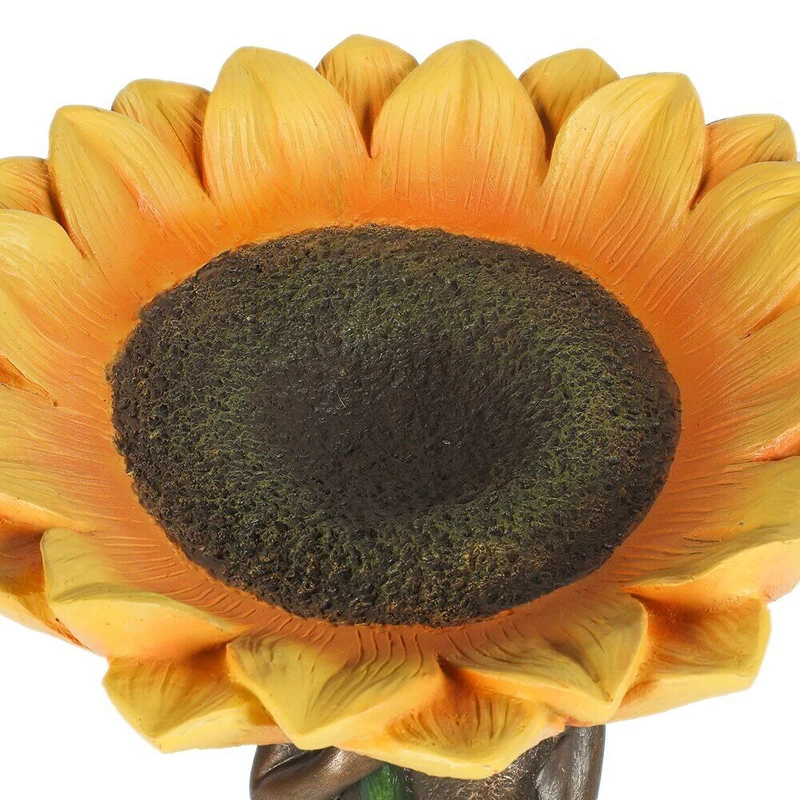 

Sunflower Bird Bath Ornament Handmade Resin Crafts Furnishings for Home Garden Courtyard Decoration HR