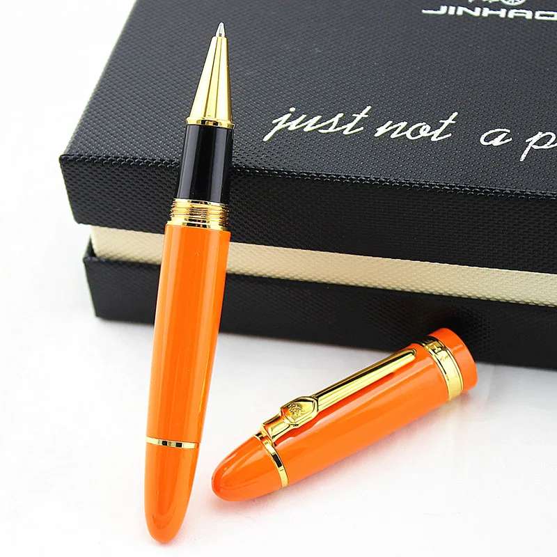 JINHAO 159, черная Золотая клипса, роскошная, улучшенная, для бизнеса, офиса, для подписи, Ручка-роллер, новые, письменные принадлежности офисная, шариковая ручка - Цвет: G