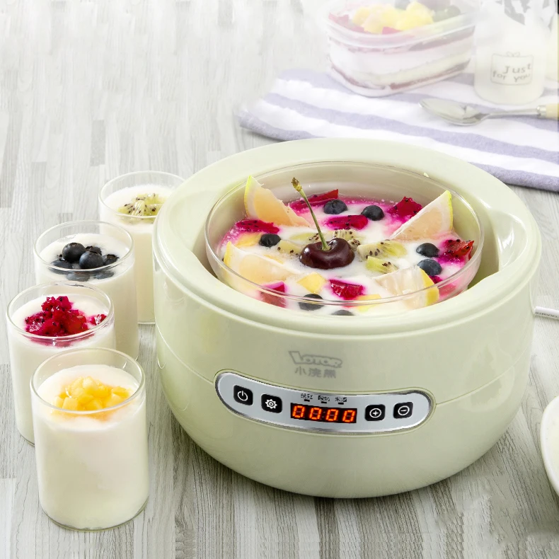 

220V Yogurt Makers 1.0L Multifunction Yogurt Maker Household Fully Automatic Small Sour Milk Machine Natto Rice Wine Fermenter