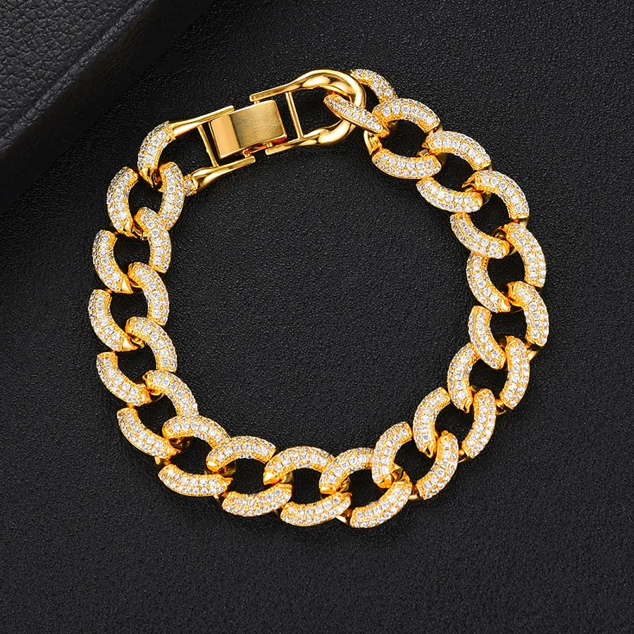 H051B Gold GODKI, роскошный массивный браслет для женщин, Свадебный, полный кубический циркон, Кристалл CZ, Дубай, серебряный браслет, вечерние ювелирные изделия - Окраска металла: H051B Gold