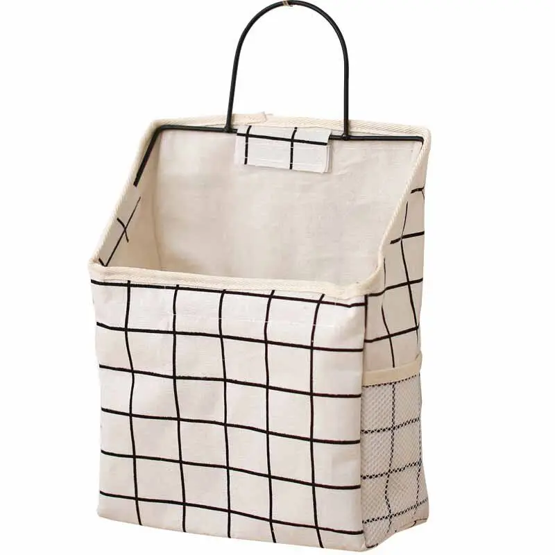 

Single Pocket Cotton Linen Sundry Storage Bag Store The Bag Hanging Dormitory And Arrange The Artifact Of Dormitory