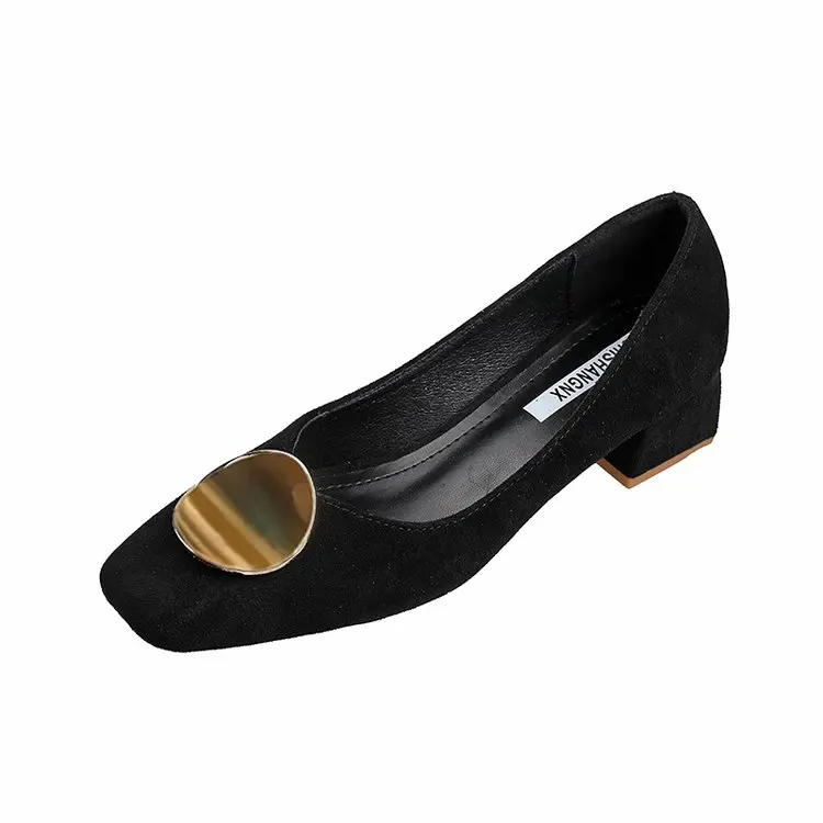 

Summer Shoes Ladies Shallow Mouth Square Toe Autumn Low Heels All-Match Female Footwear Casual Sneaker 2021 Fall Dress On Heels