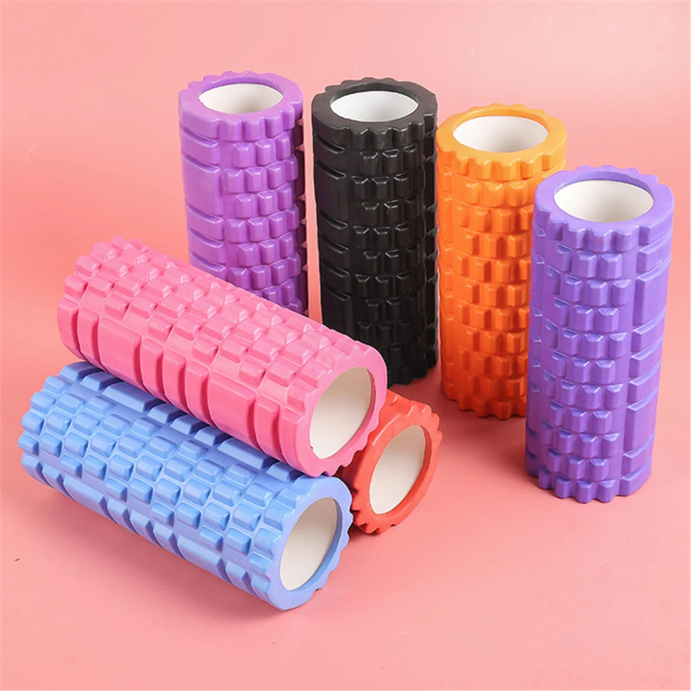 

33CM Yoga Block Fitness Equipment Pilates Foam Roller Gym Sport Back Muscle Massage Roller Therapy Exercise Soft Yoga Accessorie