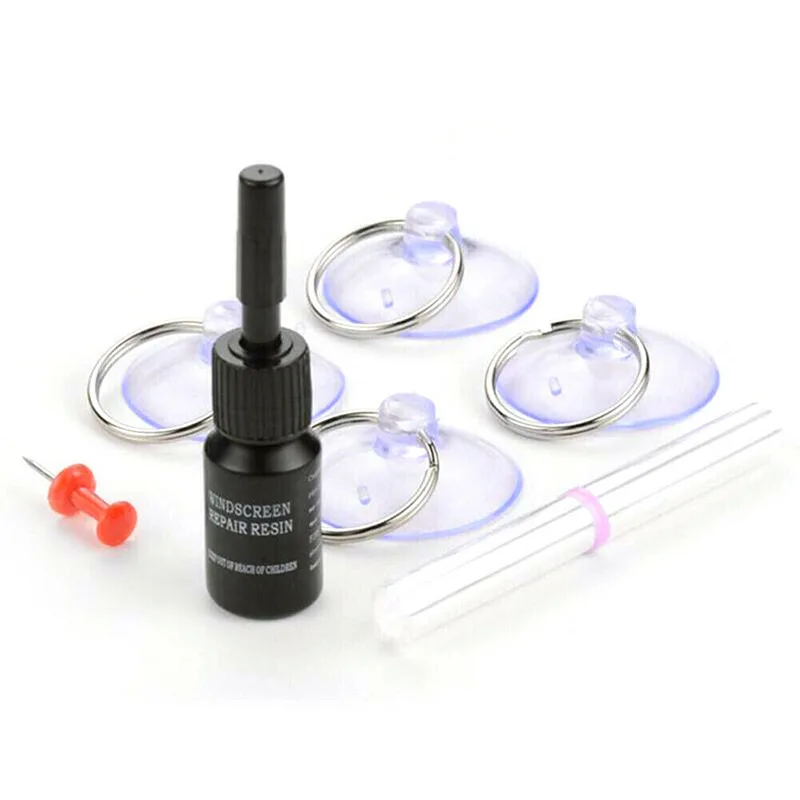 

New Cracked Glass Repair Kit Windshield Kits DIY Cars Window Tools Glass Scratch