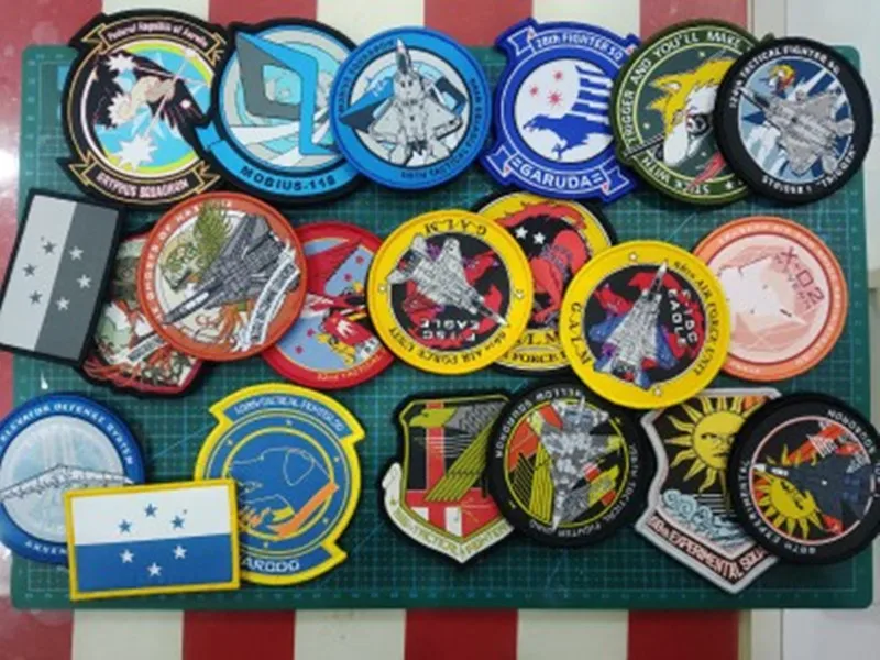 Ace Combat CALM AIR FORCE Embroidery Patches Trigger Fighting Tactical Military Badge DIY Patch For Clothes Vest Jacket Decorate | Дом и сад