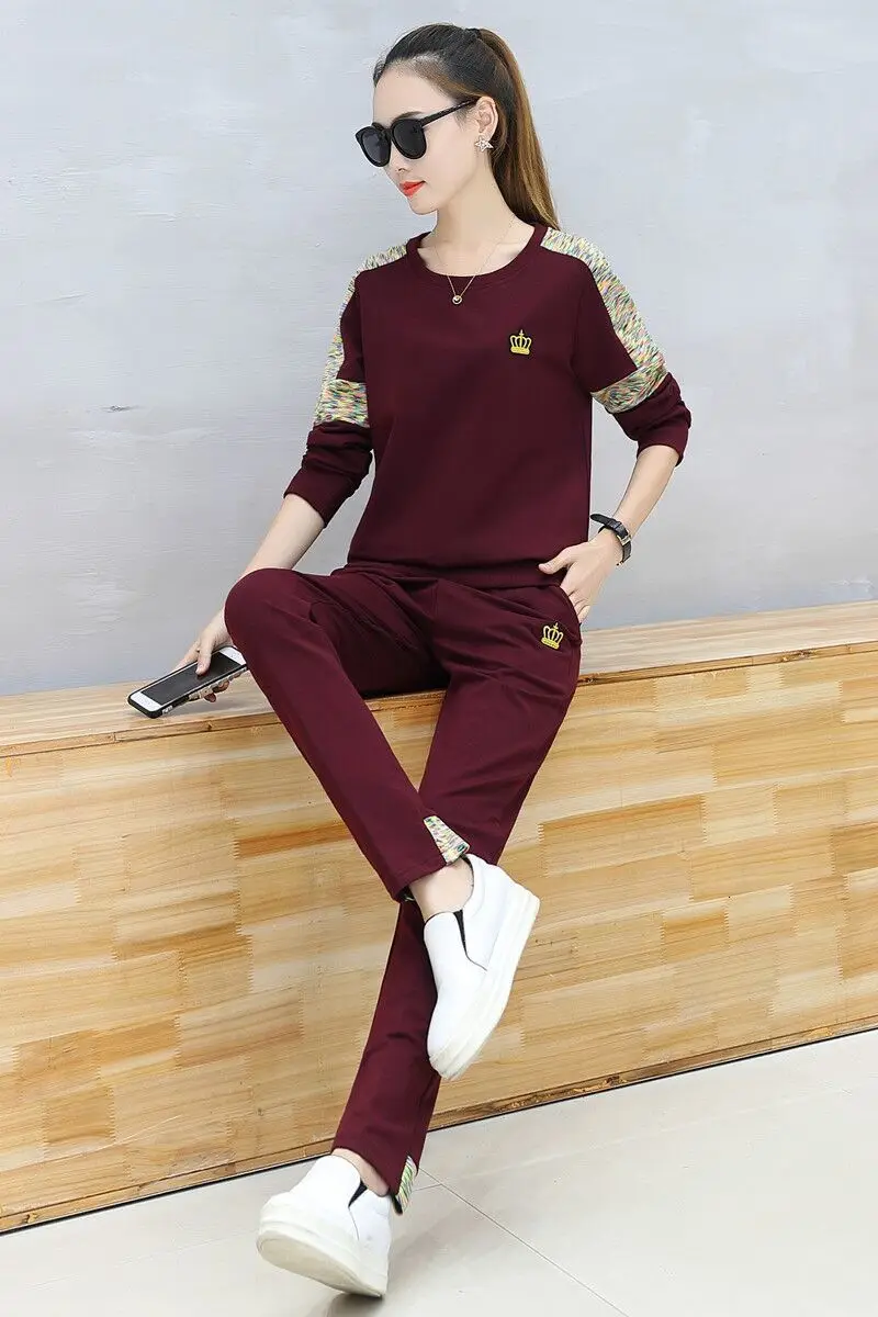Pants and Top Set for Women's Women's Winter Suit Outfit Tracksuit Sportswear Co-ord Set Plus Size Large Print Clothing