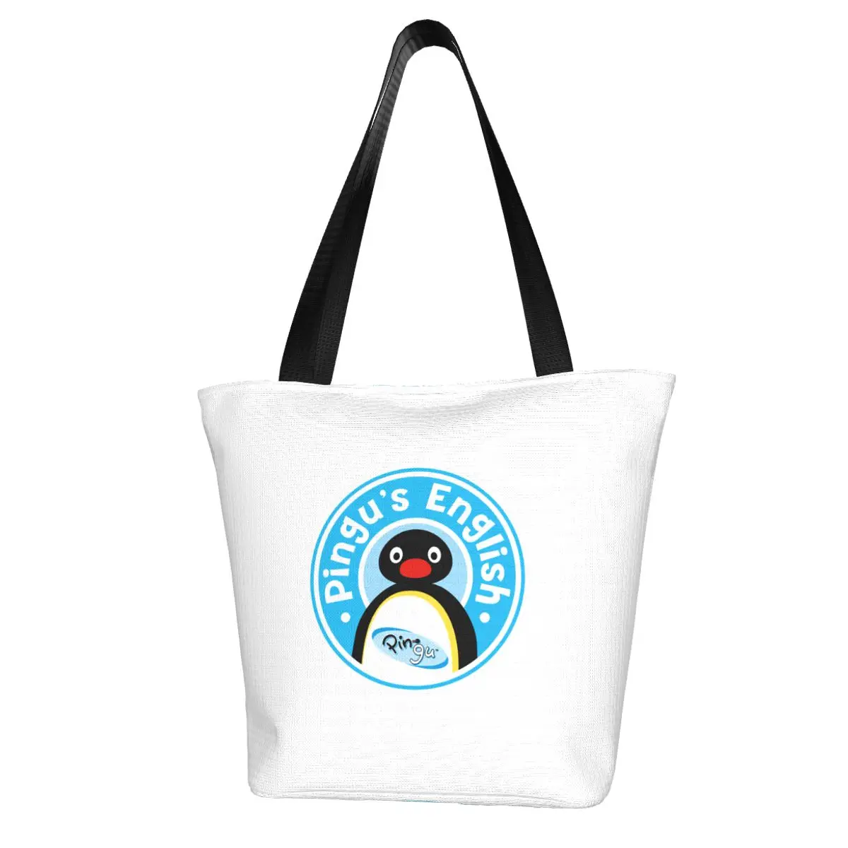 Novelty Noot Noot Motherf, Pingu Penguin Funny Shopping Bag Aesthetic Cloth Outdoor Handbag Female Fashion Bags
