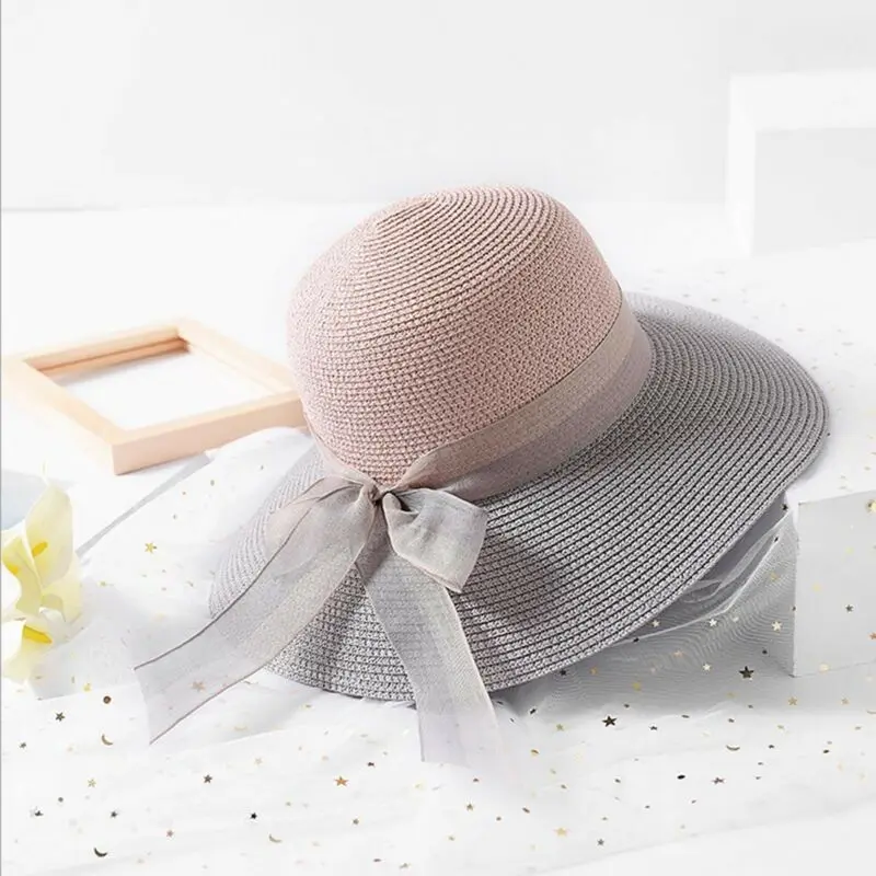 Новый летний Для женщин пляжные кепки для защиты от солнца девочек козырек с