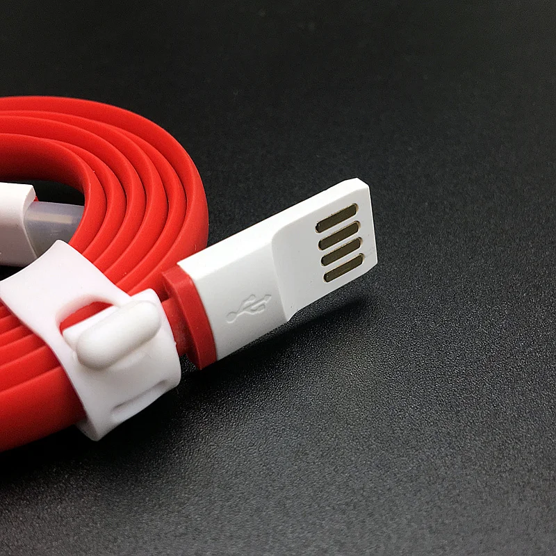 Oneplus 1 зарядное устройство usb микро кабель оригинальная красная лапша линия 100 см
