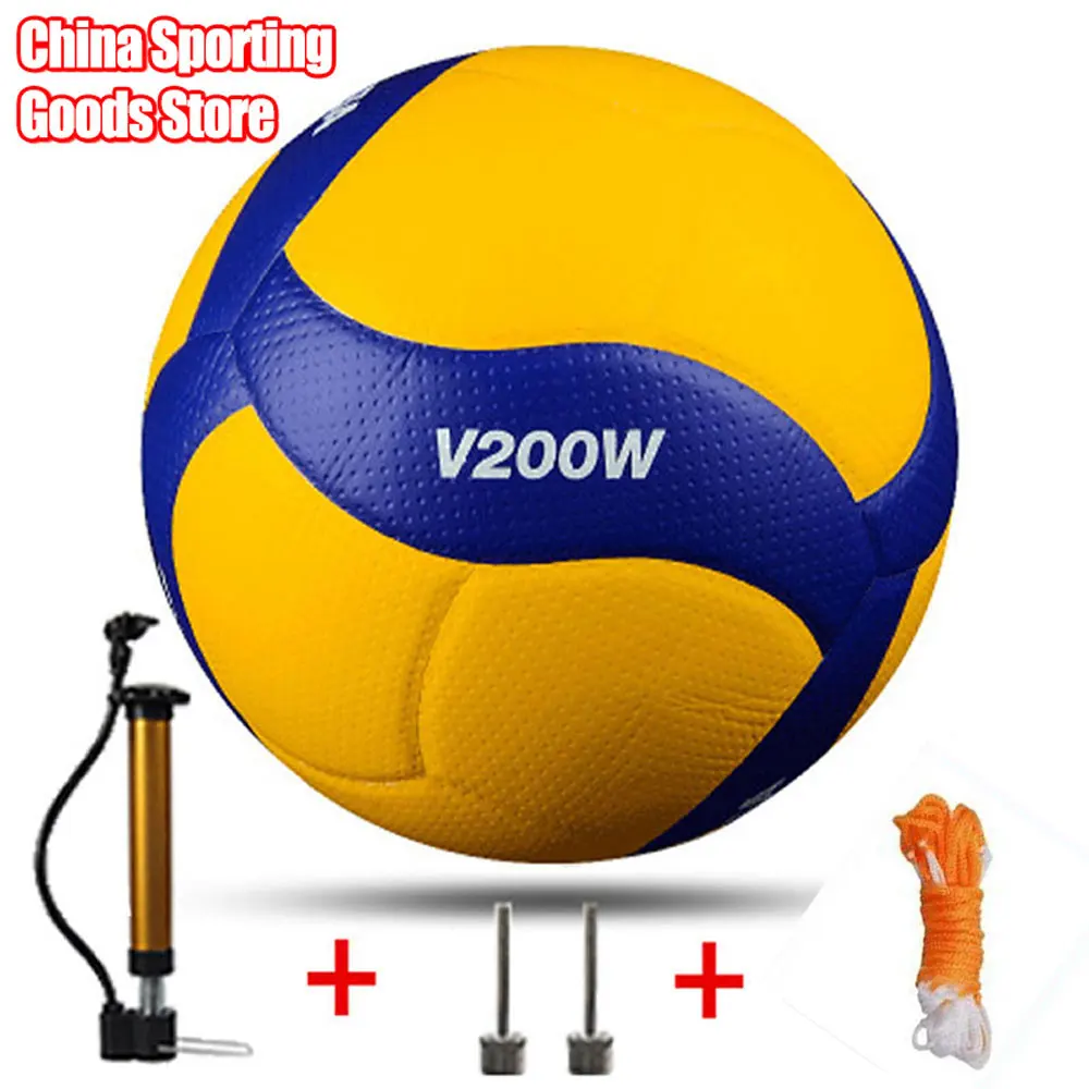 Voleibol de alta calidad V200W, juego profesional de competición, 5 Voleibol de interior, bomba de regalo + aguja + bolsa de red