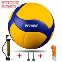 high quality volleyball v200w competition professional game volleyball 5 indoor volleyball gift pump needle net bag