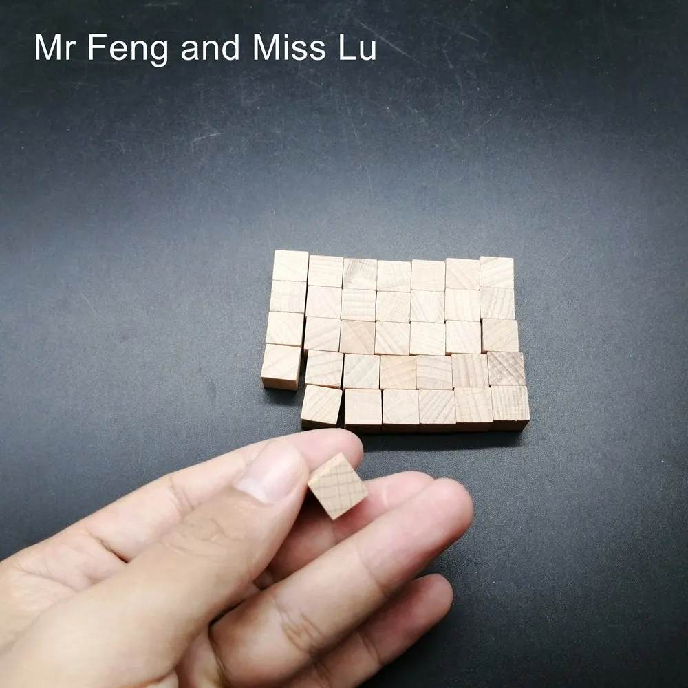 10 мм 5*7 шт деревянный куб головоломка лазерная гравировка процесс Принять