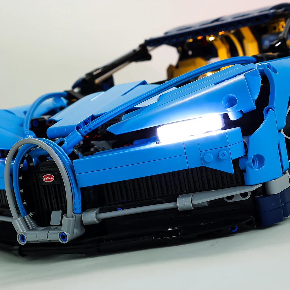 Набор со светодиодсветильник кой для 42083 Bugatti Chiron игрушечные машинки кирпичи